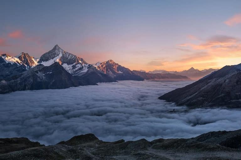 Aerial view of Fairmont’s chain of lakes